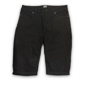 New York & Company Soho Jeans Black Bermuda Shorts Size 10